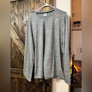 NEW without tags Gymshark Heather Gray Long Sleeve Shirt